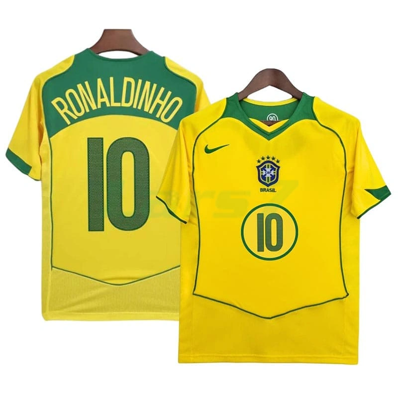 Camiseta RONALDINHO 10 Brasil 1ª Equipación Retro 2004/06