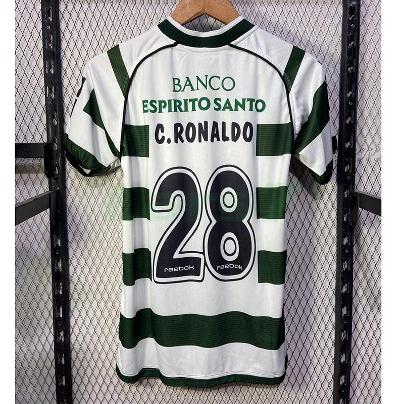 Camiseta C.RONALDO 28 Lisboa 1ª Equipación Retro 2002/03