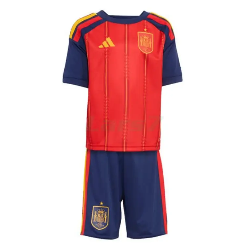 Camiseta España 1ª Equipación Mundial 2026 Rojo/Azul Niño Kit