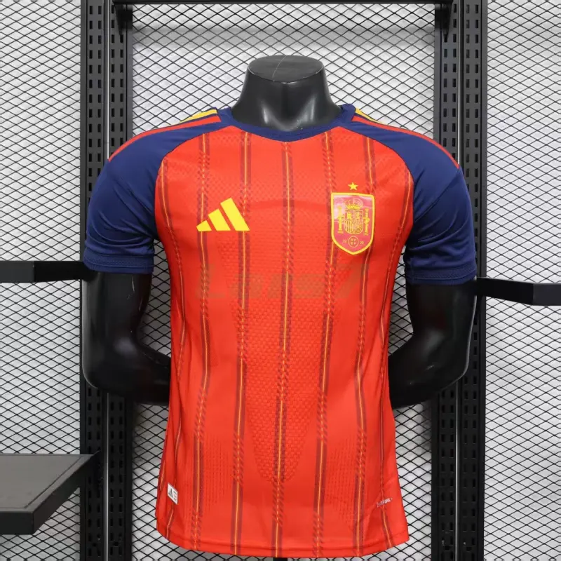 Camiseta España 1ª Equipación Mundial 2026 Rojo/Azul (EDICIÓN JUGADOR)