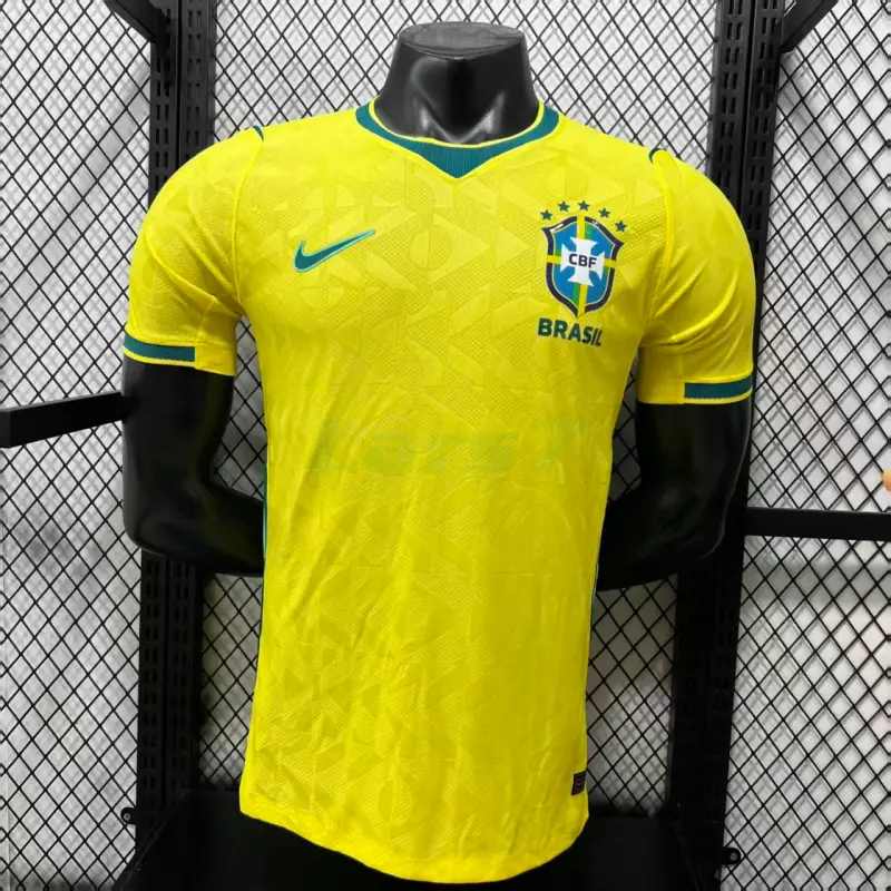 Camiseta Brasil 1ª Equipación Mundial 2026 Amarillo (EDICIÓN JUGADOR)