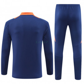 Sudadera de Entrenamiento Manchester United 2024/2025 Kit Azul Marino/Naranja