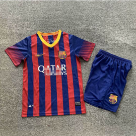 Camiseta Barcelona 1ª Equipación Retro 2013/14 Niño Kit
