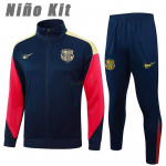Chandal Barcelona 2024/2025 Niño Azul Marino/Rojo/Amarillo