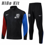 Chandal Barcelona 2024/2025 Niño Negro/Rojo/Azul