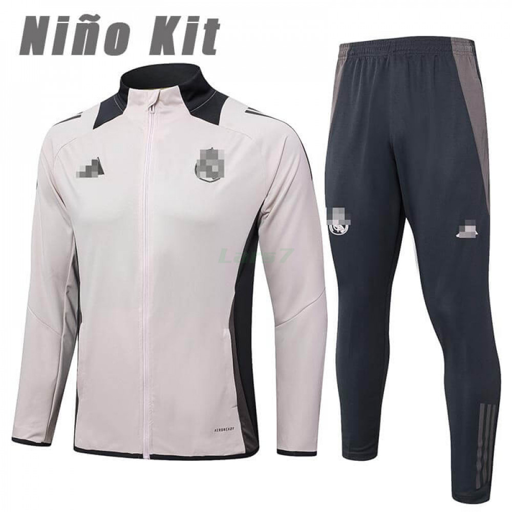 Chandal Real Madrid 2024/2025 Niño Rosa/Gris