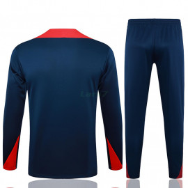 Sudadera De Entrenamiento Barcelona 2024/2025 Niño Kit Azul Marino/Rojo