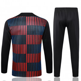 Sudadera De Entrenamiento Barcelona 2024/2025 Niño Kit Negro/Azul