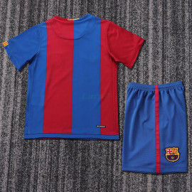 Camiseta Barcelona 1ª Equipación Retro 2006/07 Niño Kit