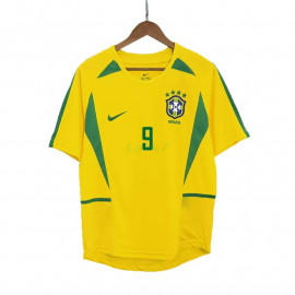 Camiseta RONALDO 9 Brasil 1ª Equipación Retro 2002/03