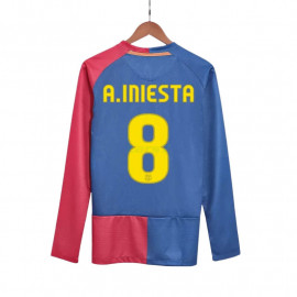 Camiseta A.INIESTA 8 Barcelona 1ª Equipación Retro 2008/09 ML