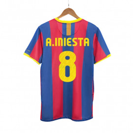 Camiseta A.INIESTA 8 Barcelona 1ª Equipación Retro 2010/11