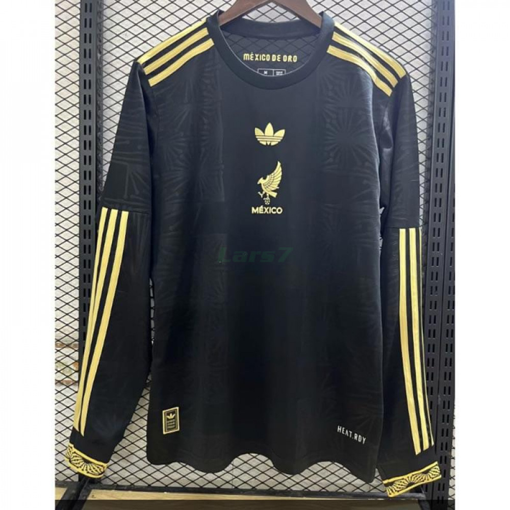 Camiseta México 3ª Equipación 2025 Negro ML