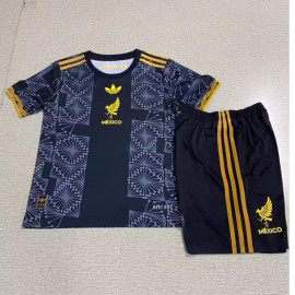 Camiseta México 3ª Equipación 2025 Niño Kit Negro