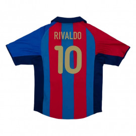 Camiseta RIVALDO 10 Barcelona 1ª Equipación Retro 2001/02