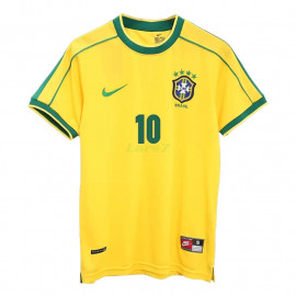 Camiseta RIVALDO 10 Brasil 1ª Equipación Retro 1998