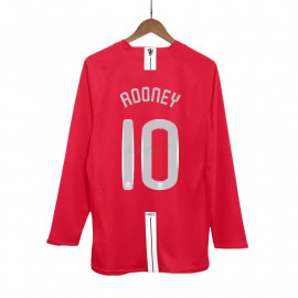 Camiseta ROONEY 10 Manchester United 1ª Equipación Retro 2007/08 ML