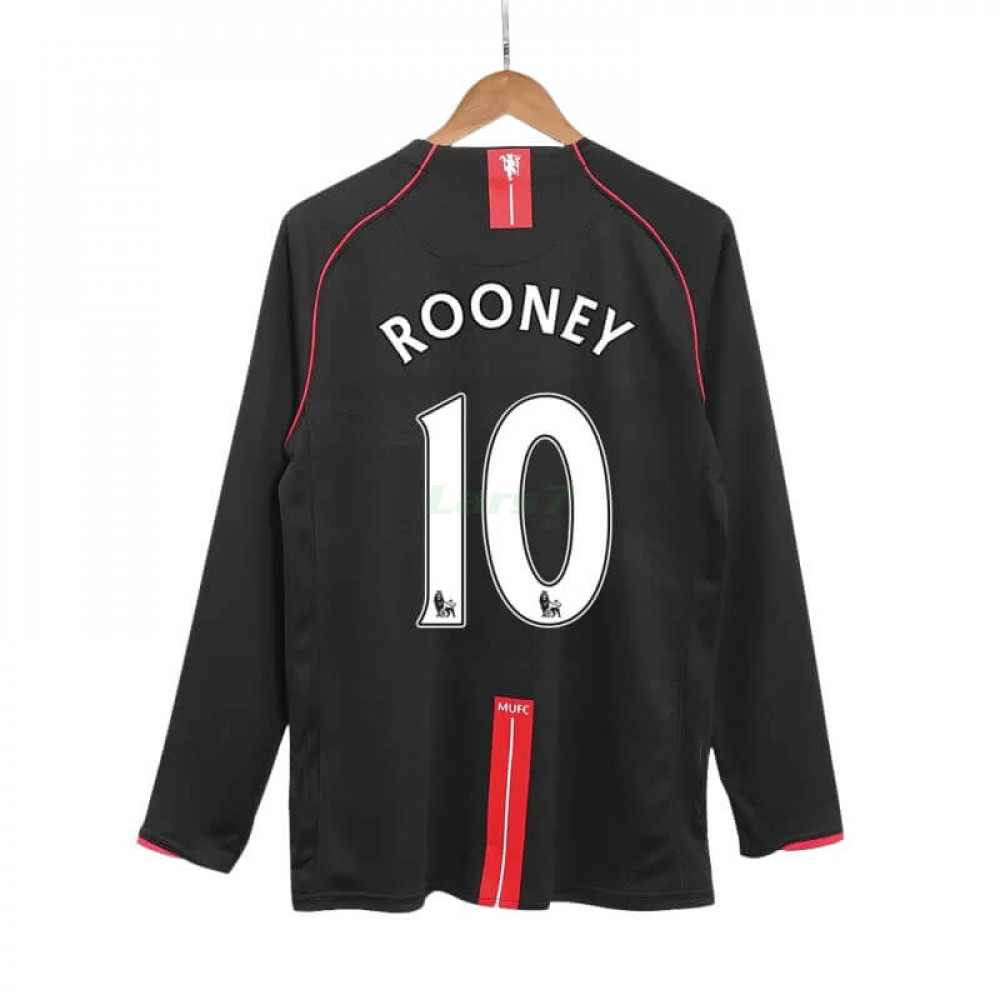 Camiseta ROONEY 10 Manchester United 2ª Equipación Retro 2007/08 ML