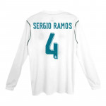 Camiseta SERGIO RAMOS 4 Real Madrid 1ª Equipación Retro 2017/18 ML