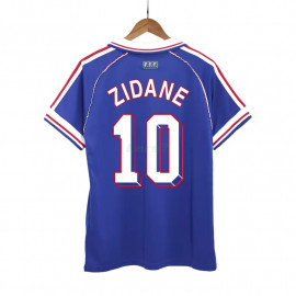 Camiseta ZIDANE 10 Francia 1ª Equipación Retro 1998