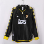 Camiseta Real Madrid 2ª Equipación Retro 1999/01 ML Negro