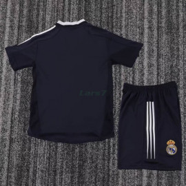 Camiseta Real Madrid 2ª Equipación Retro 2004/05 Negro Niño Kit