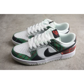 SB Dunk Low Plaid Cloth Rojo Verde