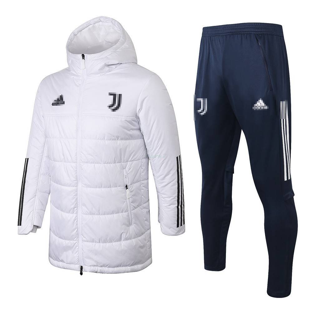 Chandal Acolchada Juventud 2020/2021 Con Capucha Blanco