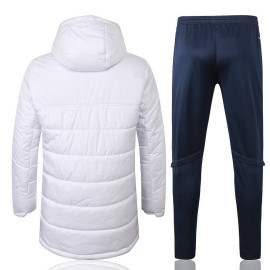 Chandal Acolchada Juventud 2020/2021 Con Capucha Blanco