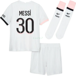 Camiseta MESSI 30 PSG 2ª Equipación 2021/2022 Niño Kit