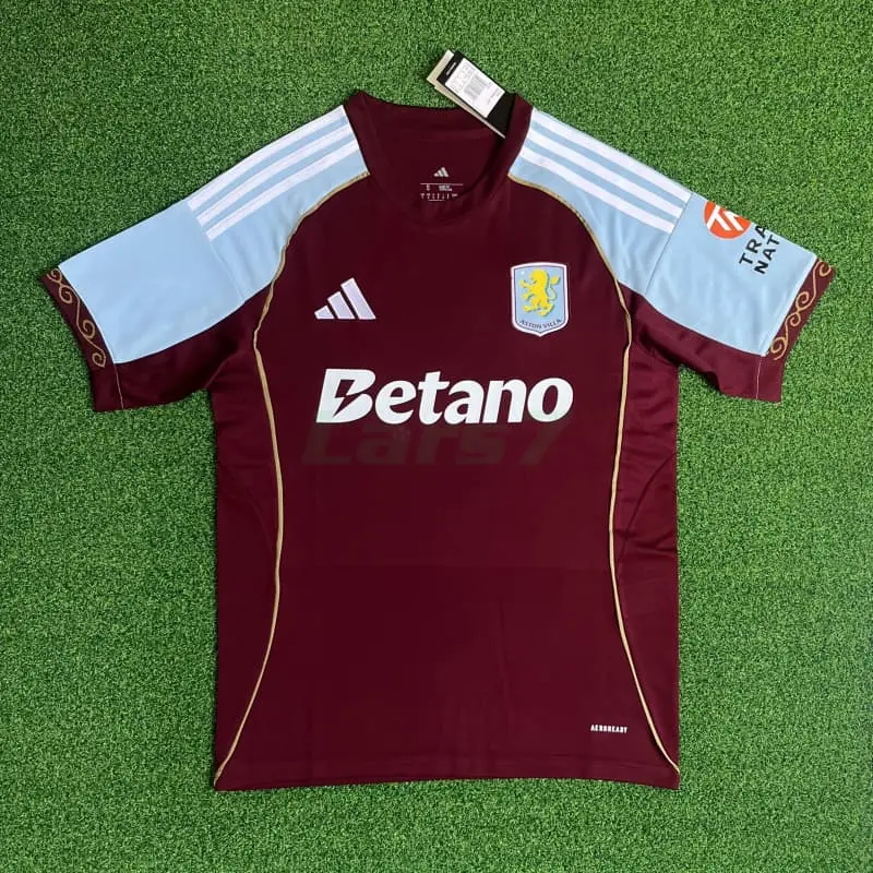 Camiseta Aston Villa 1ª Equipación 2025/2026 Rojo Oscuro