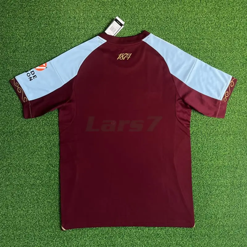 Camiseta Aston Villa 1ª Equipación 2025/2026 Rojo Oscuro