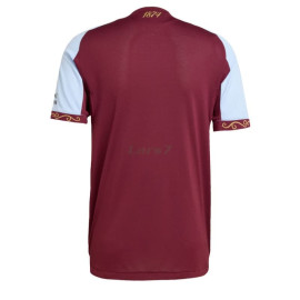 Camiseta Aston Villa 1ª Equipación 2025/2026 Rojo Oscuro