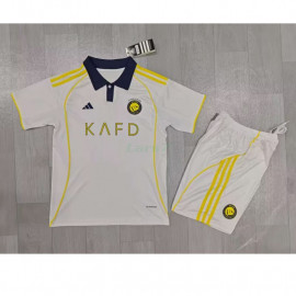 Camiseta Al Nassr 3ª Equipación 2025/2026 Blanco Niño Kit