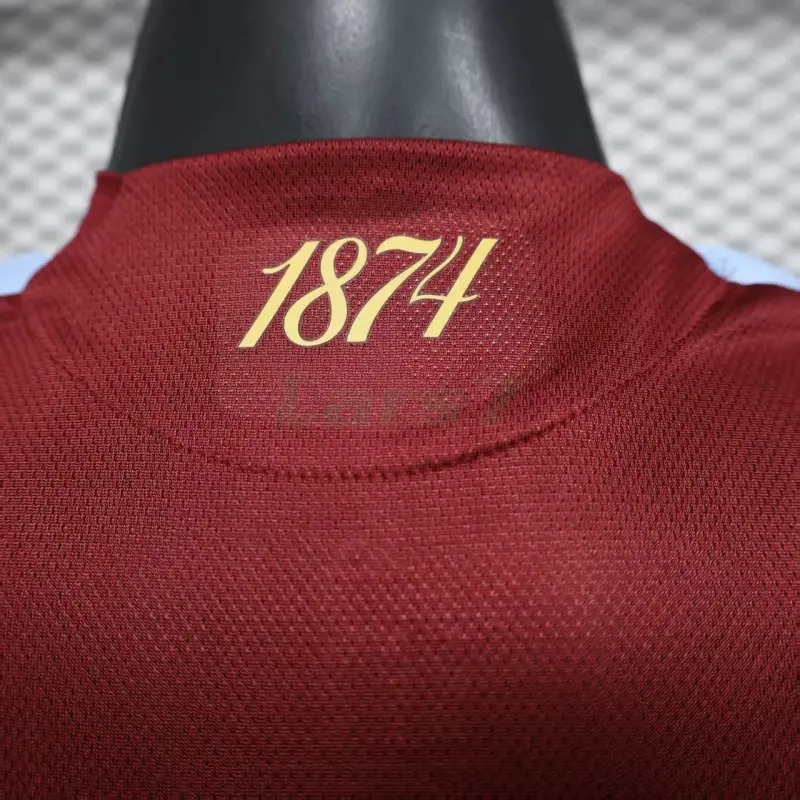 Camiseta Aston Villa 1ª Equipación 2025/2026 Rojo Oscuro (EDICIÓN JUGADOR)