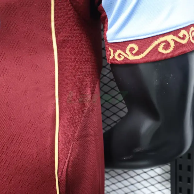 Camiseta Aston Villa 1ª Equipación 2025/2026 Rojo Oscuro (EDICIÓN JUGADOR)