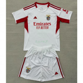 Camiseta Benfica 3ª Equipación 2025/2026 Blanco Niño Kit