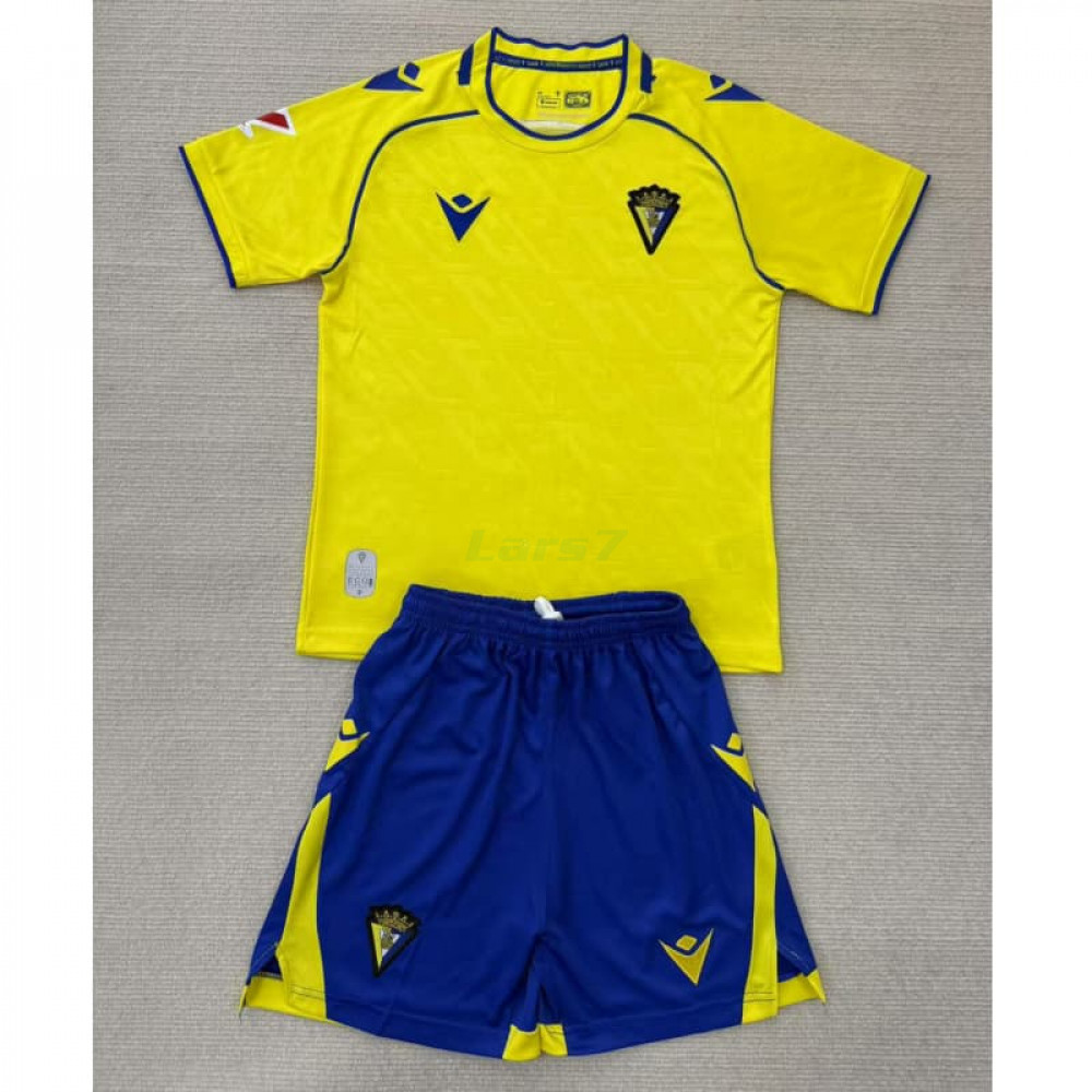 Camiseta Cadiz 1ª Equipación 2025/2026 Amarillo Niño Kit