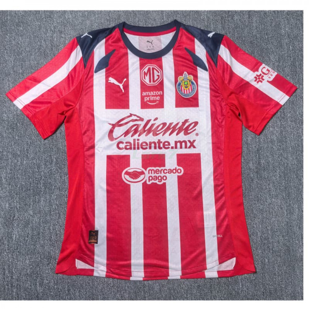 Camiseta Chivas 1ª Equipación 2025/2026 Rojo/Blanco (EDICIÓN JUGADOR)