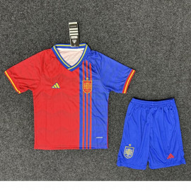 Camiseta España 2025 Edición Especial Rojo/Azul Niño Kit	