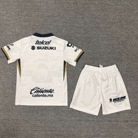 Camiseta Pumas UNAM 1ª Equipación 2025/2026 Blanco Niño Kit