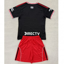 Camiseta River Plate 2ª Equipación 2025/2026 Negro/Rojo Niño Kit
