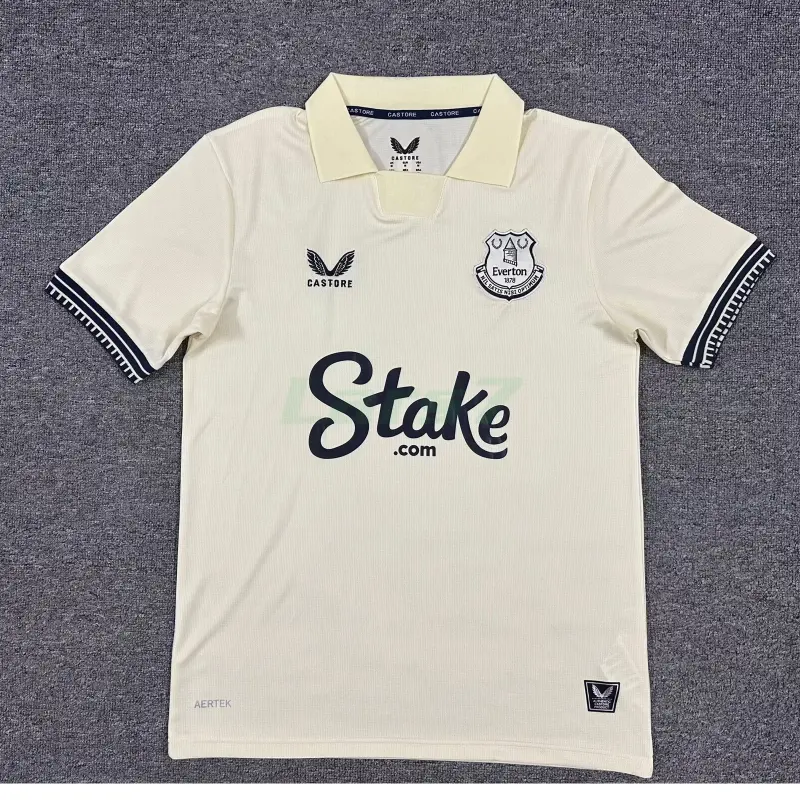 Camiseta Everton FC 2ª Equipación 2025/2026 Beige