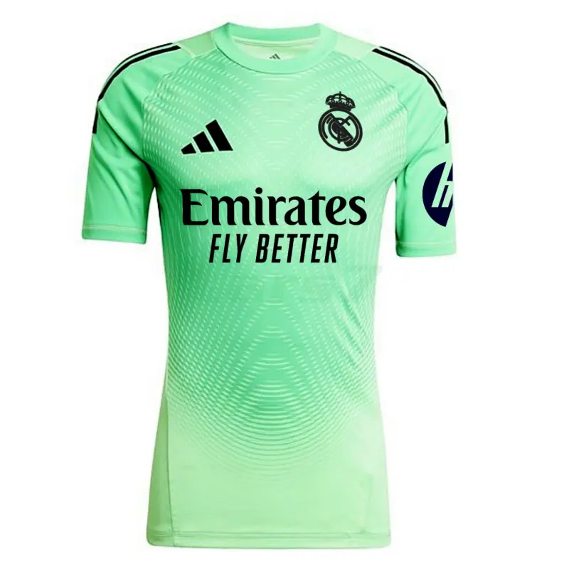 Camiseta de Portero Real Madrid 2025/2026 Verde con Parche HP