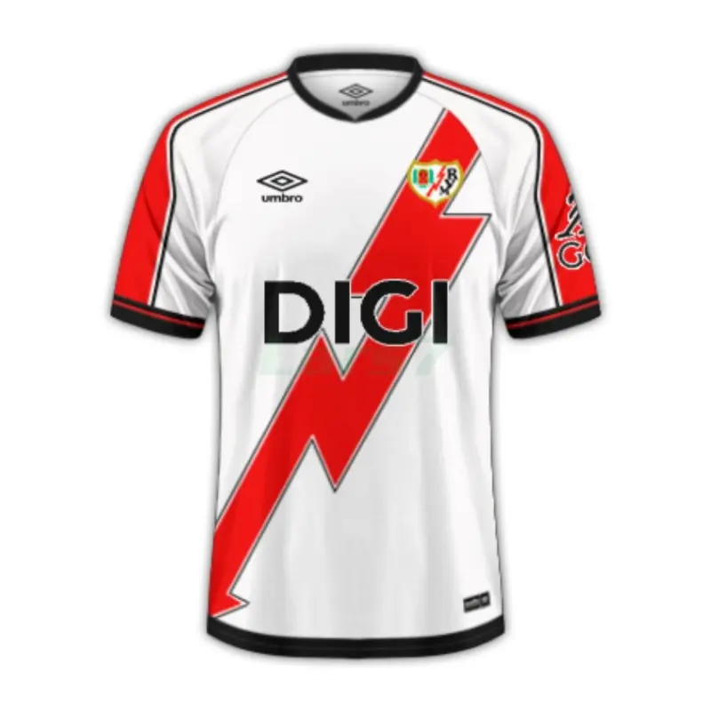 Camiseta Rayo Vallecano 1ª Equipación 2025/2026 Blanco/Rojo