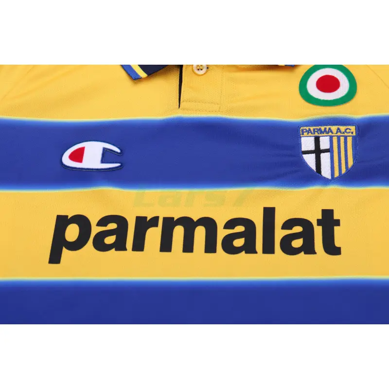 Camiseta Parma Calcio 1ª Equipación Retro 1999/00 Amarillo/Azul Niño Kit