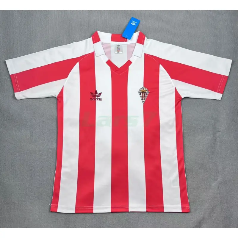 Camiseta Sporting de Gijón 1ª Equipación Retro 1986/88 Blanco/Rojo Camiseta Sporting de Gijón 1ª Equipación Retro 1986/88 Blanco/Rojo