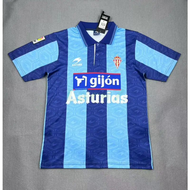 Camiseta Sporting de Gijón 3ª Equipación Retro 2002/03 Azul Camiseta Sporting de Gijón 3ª Equipación Retro 2002/03 Azul