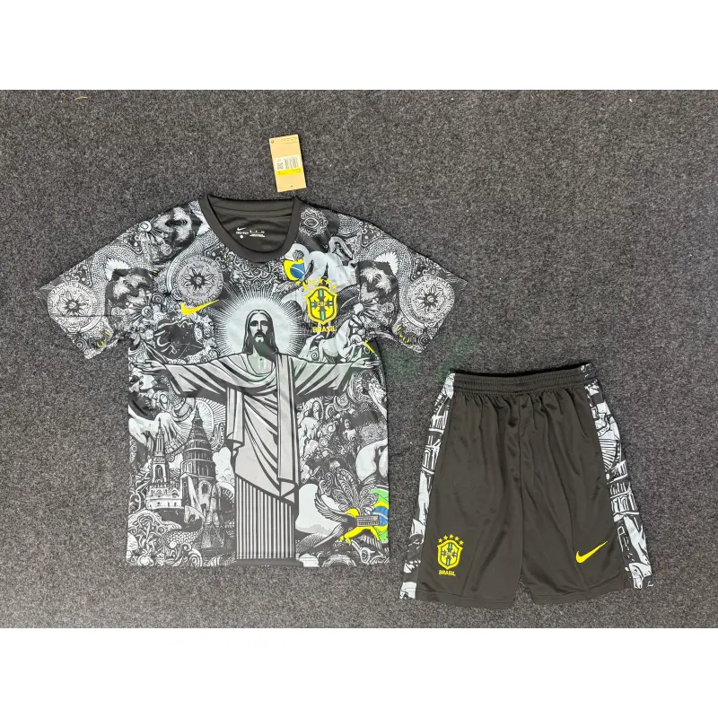 Camiseta Brasil 2024 Especial Edición Negro/Gris Camiseta Brasil 2024 Especial Edición Negro/Gris