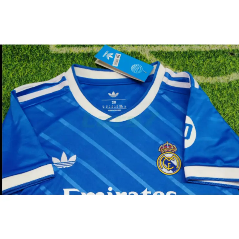 Camiseta Real Madrid 3ª Equipación 2025/2026 Azul Niño Kit con Parche HP